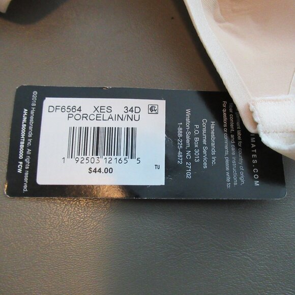 Bali Women's Beauty Lift Gravity Defying Wireless Bra, Porcelain Nude, 34D - Picture 3 of 5